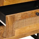  Noćni ormar Prirodna 50 x 33 x 62 cm Čvrsto drvo manga | shoptok.hr