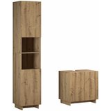  Set ormarića za kupaonicu 2 kom. Hrast artisan Prerađeno drvo | shoptok.hr