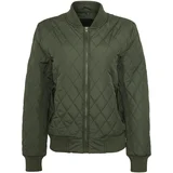 UC Ladies Women's Diamond Quilt Nylon Jacket Olive