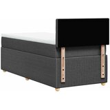  Okvir kreveta s oprugama i madrac tamnosivi 80x200cm od tkanine | shoptok.hr
