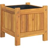  Vrtna sadilica s oblogom 31x31x30 cm od masivnog drva bagrema | shoptok.hr