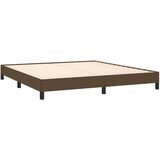 vidaXL Posteljni okvir temno rjav 180x200 cm blago | Shoptok.si