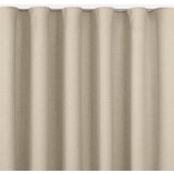  Curtain CARMENA color beige style classic transparent wave tape 7 cm braid 220x245 HOMEDE | shoptok.hr