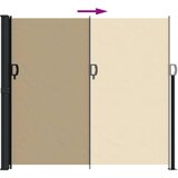 Bočna tenda na uvlačenje bež 180 x 500 cm | shoptok.hr