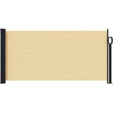 vidaXL Zložljivo stransko senčilo Peščena 500 x 100 cm Poliester, (5000221771) | Shoptok.si