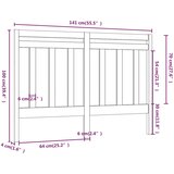  Uzglavlje za krevet boja meda 141 x 4 x 100 cm masivna borovina | Eponuda.ba