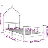  Otroški posteljni okvir 90x200 cm trdna borovina, (20916904) | Shoptok.si