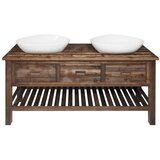 Sapho Smeđi ormarić bez umivaonika od masivne smreke 160x73 cm Brand – | shoptok.hr