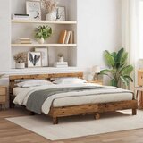  Krevetna konstrukcija Staro drvo 200 x 200 cm Konstruirano drvo | shoptok.hr