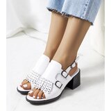 Gemre White leather sandals with Zand upper | ePonuda.com