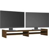  Stalak za monitor boja meda 100x27x15 cm od masivne borovine | shoptok.hr