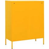 Ormarić za pohranu boja senfa 80 x 35 x 101,5 cm čelični | Eponuda.com