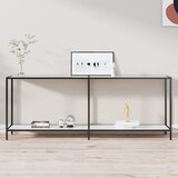  Konzolni stol bijeli 200 x 35 x 75,5 cm od kaljenog stakla | shoptok.hr