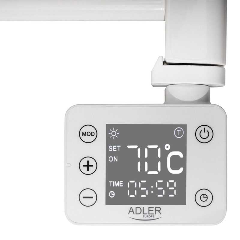 Adler LED Electric Bathroom Radiator | AD 7824 | Radiator | 600 W | White | IP24 | shoptok.hr