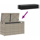  Vanjska klupa za odlaganje s jastukom svijetlo siva 100 cm | shoptok.hr