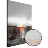  Slika - Reflection of Colors (1-part) - Sunset in Painted Abstract Background 60x90 | shoptok.hr
