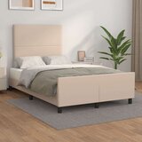 Posteljni okvir z vzglavjem kapučino 120x200 cm umetno usnje, (20736050) Cene