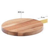 Kave Home Drvena daska za rezanje za serviranje 25 x 20 cm Zairin – | shoptok.hr