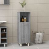 vidaXL Kopalniška omarica siva sonoma 30x30x95 cm inženirski les Cene