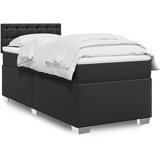Maison Chic Box spring postelja - Vzmetna postelja z vzmetnico črna 90x190 cm umetno usnje SL11786, (21902998) | Shoptok.si