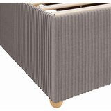  Posteljni okvir z vzmetnico Taupe 180 x 200 cm blago, (5000069802) | Shoptok.si