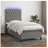  Box spring s madracem LED tamnosivi 80 x 200 cm tkanina | shoptok.hr