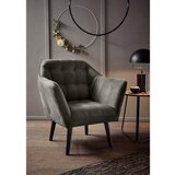 MID.YOU KOKTAJL FOTELJ, antracit tekstil, leseni material | Shoptok.si