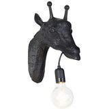 QAZQA Vintage stenska svetilka črna - Žirafa | Shoptok.si