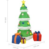vidaXL Napihljiva novoletna jelka LED notranje / zunanja 240 cm | Shoptok.si