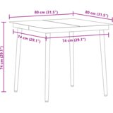 vidaXL 3-delni vrtni jedilni set črni poli ratan | Shoptok.si
