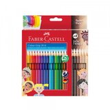 Faber-Castell Faber-Castell: GRIP olovke za bojanje set od 24 komada s 6 olovaka boje kože | shoptok.hr