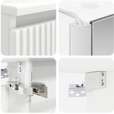  Set ormarića za kupaonicu 5 kom. Bijela Konstruirano drvo | shoptok.hr