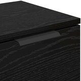 vidaXL Strani šal Črni hrast 60 x 30 x 70 cm Konstruiran les | Shoptok.si