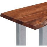  Konzolni stol 115 x 35 x 76 cm masivno drvo bagrema i željezo | shoptok.hr