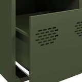 vidaXL Visoka komoda maslinastozeleni 39x35x103,5 cm od čelika | shoptok.hr