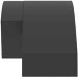  Vanjske LED zidne svjetiljke sa senzorima 2 kom crne aluminij | shoptok.hr