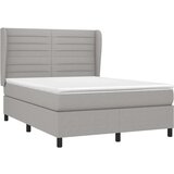  Box spring s madracem svjetlosivi 140x200 cm od tkanine | shoptok.hr