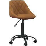 vidaXL Uredska stolica smeđa baršunasta Cijene