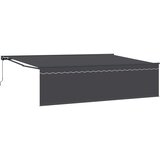  Skrovita tenda Antracit 500 × 300 cm Poliester i aluminij | shoptok.hr
