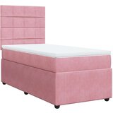 Box spring krevet s madracem ružičasti 100x200 cm baršunasti | shoptok.hr