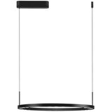 Nova Luce Mat crna LED viseća svjetiljka aluminijska s mogućnosti zatamnjivanja ø 60 cm Lunette – | shoptok.hr