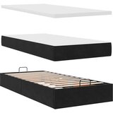  Otomanski okvir kreveta s madraca crni 100x200cm baršunasti | shoptok.hr