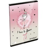 ICO LizzySuli Lovely Ballerina Tiny Dancer bilježnica A5, 40 listova u