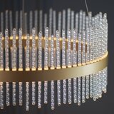  Endon 107671 - LED prigušiva luster na sajli ADRIEL LED/41W/230V 3000K zlatna/prozirna | Eponuda.com