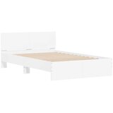  posteljni okvir z vzglavjem, inženirski les, bela, 120×190 cm | Shoptok.si