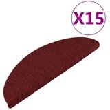  Samoljepljivi otirači za stepenice 15 kom 65x22 5x3 5 cm crveni | shoptok.hr