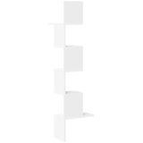  Zidne kutne police bijele 32x32x127,5 cm od konstruiranog drva | Eponuda.com
