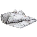 Medi Partners Blanket 75x100 cotton + minky – deer in leaves + gray minky Cene
