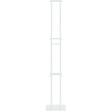  Stalci za sajmove 2 pcs Bijelo 30 x 24 x 208 cm Željezo Slike