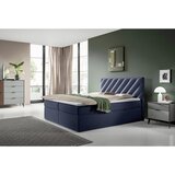 MID.YOU POSTELJA Z VZMETNICO 200 cm x 140 cm , tekstil modra | Shoptok.si